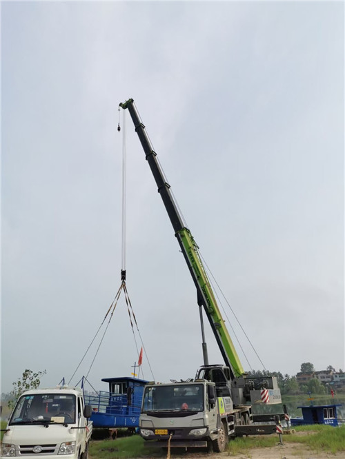 紫金县桥梁建设吊装案例